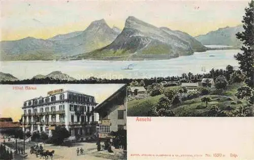 AK / Ansichtskarte Aeschi  Spiez BE Panorama Hotel Baeren