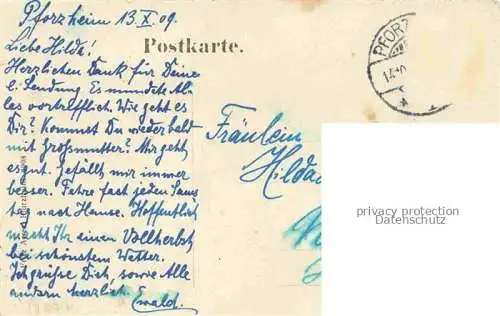AK / Ansichtskarte PFORZHEIM BW Westliche Karl-Friedrich-Strasse um die Mittagsstunde