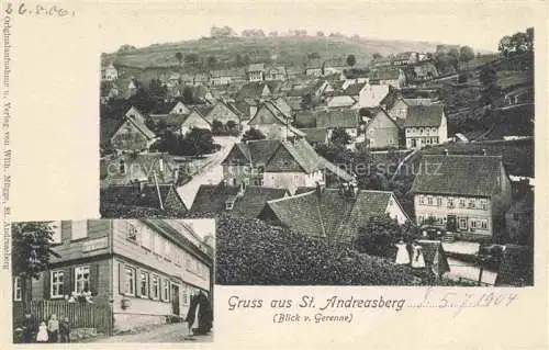 AK / Ansichtskarte St Andreasberg Harz Panorama Blick von Gerenne