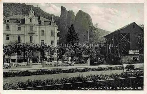 AK / Ansichtskarte Bad Muenster am Stein Ebernburg Rheinland-Pfalz Erholungsheim der D.A.F. Restauration