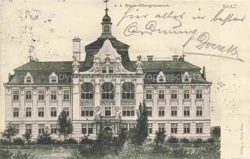 AK / Ansichtskarte Saaz Zatec Aussig CZ Staats-Obergymnasium