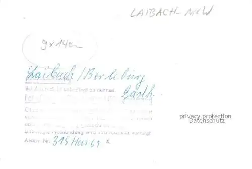 AK / Ansichtskarte Laibach Bad Berleburg NRW Gasthaus Erholung