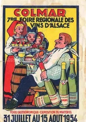 AK / Ansichtskarte COLMAR 68 Haut-Rhin 7eme Foire Regionale des Vins d'Alsace Illustration