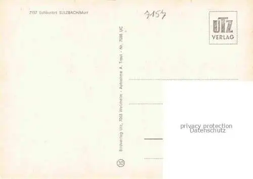 AK / Ansichtskarte Sulzbach Murr BW Festhalle Marktplatz Ev Kirche Altenheim Granbachmuehle Kath Kirche