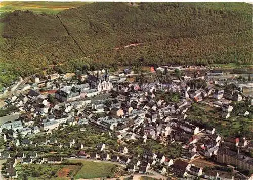 AK / Ansichtskarte Pruem Eifel Rheinland-Pfalz Fliegeraufnahme mit Basilika
