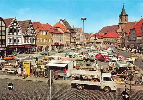 AK / Ansichtskarte Neustadt Saale Marktplatz