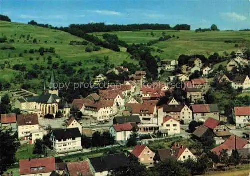 AK / Ansichtskarte Hessenthal Spessart Mespelbrunn Bayern Ortsansicht