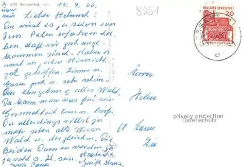 AK / Ansichtskarte Hessenthal Spessart Mespelbrunn Bayern Panorama