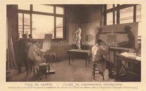 AK / Ansichtskarte GENEVE Genf GE Ecole des Beaux-arts Classe de Composition Décorative