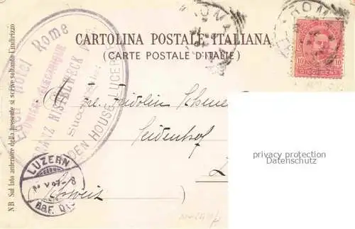 AK / Ansichtskarte Rom  ROMA IT Foro romano Eden-Hotel Kuenstlerkarte