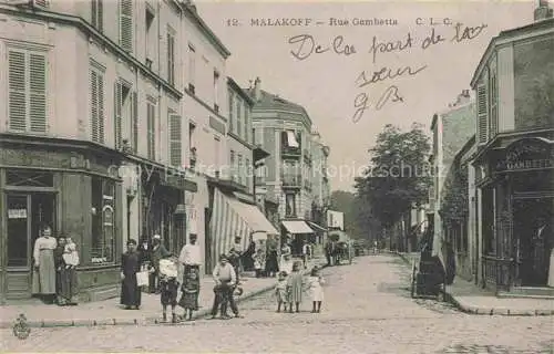 AK / Ansichtskarte MALAKOFF  Malakoff-la-Tour Antony 92 Hauts-de-Seine Rue Gambetta