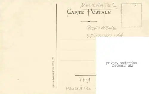 AK / Ansichtskarte Neuchatel NE Zofingue Séances Générales Studentika Kuenstlerkarte