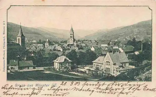 AK / Ansichtskarte Muenster  Elsass Munster 68 Alsace Haut-Rhin Stadtpanorama