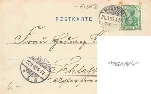 AK / Ansichtskarte Muenster  Elsass Munster 68 Alsace Haut-Rhin Stadtpanorama