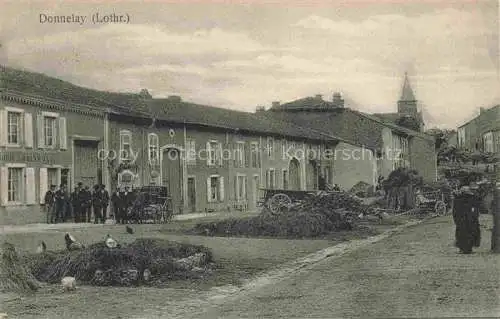 AK / Ansichtskarte Donnelay Chateau-Salins 57 Moselle Strassenpartie