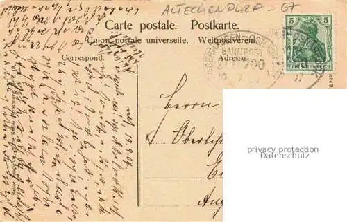 AK / Ansichtskarte Alteckendorf Bouxwiller 67 Bas-Rhin Fachwerkhaus Pferdefuhrwerk