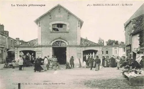 AK / Ansichtskarte Mareuil-sur-Lay-Dissais Mareuil-sur-le-Lay 85 Vendee Le marché Marktplatz