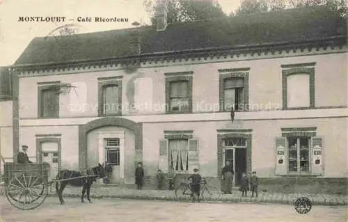 AK / Ansichtskarte Montlouet Gallardon 28 Eure-et-Loir Café Ricordeau
