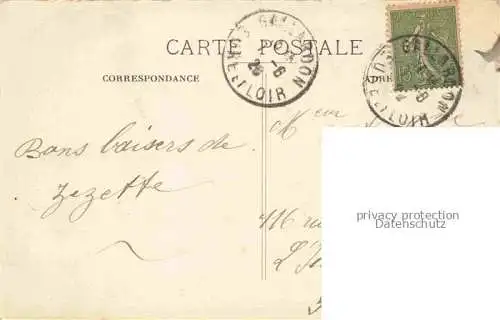 AK / Ansichtskarte Montlouet Gallardon 28 Eure-et-Loir Café Ricordeau