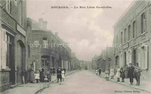 AK / Ansichtskarte Dourges LENS 62 Pas-de-Calais Rue Léon Gambetta