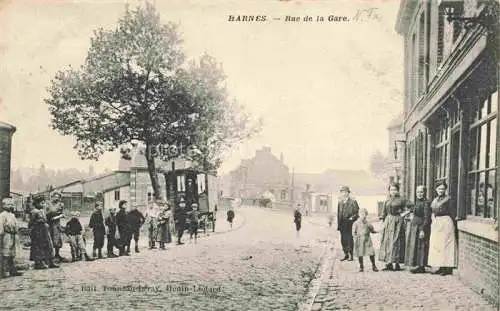 AK / Ansichtskarte Harnes LENS 62 Pas de Calais Rue de la Gare