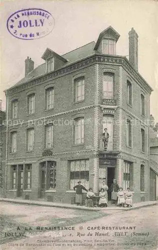 AK / Ansichtskarte Ault Abbeville 80 Somme Café Restaurant à la Renaissance Rue du Hamel