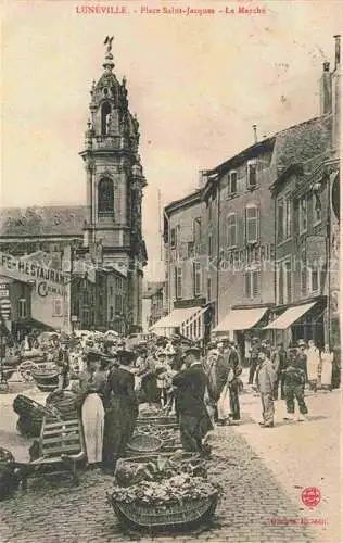 AK / Ansichtskarte Luneville 54 Meurthe-et-Moselle Place Saint Jacques le marché