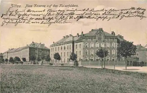 AK / Ansichtskarte Zittau Sachsen Neue Kaserne auf den Kaiserfeldern