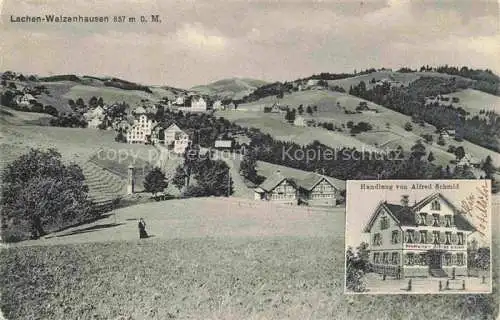 AK / Ansichtskarte Lachen Walzenhausen Appenzell AR Panorama Handlung von Alfred Schmid