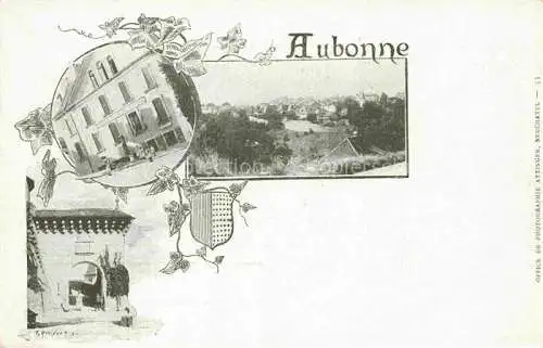 AK / Ansichtskarte Aubonne  VD Panorama Hotel Restaurant