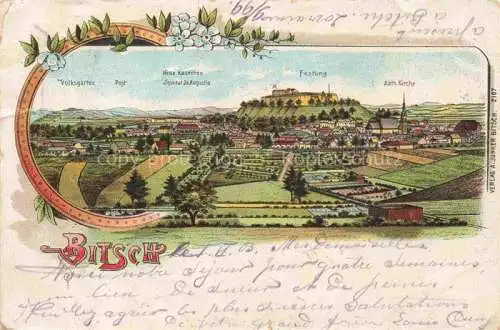 AK / Ansichtskarte Bitsch Bitche 57 Moselle Lothringen Panorama Festung Litho