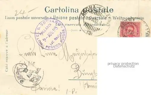 AK / Ansichtskarte Pallanza Lago Maggiore Piemonte IT Gran Piazza Litho