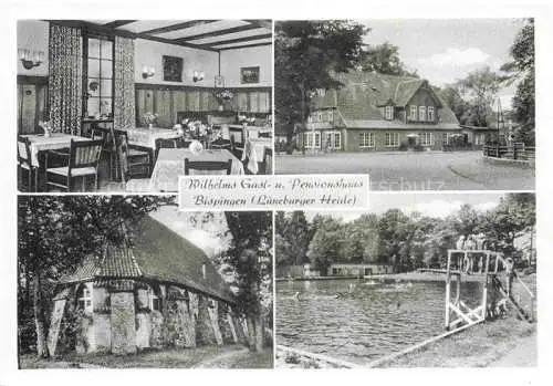 AK / Ansichtskarte Bispingen Wilhelms Gast und Pensionshaus Gaststube Schwimmbad