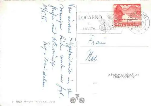 AK / Ansichtskarte LOCARNO Lago Maggiore TI Hotel Reber