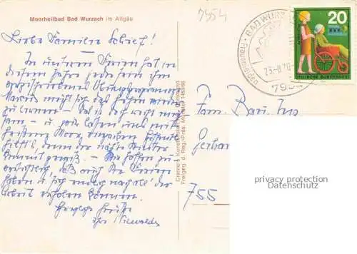 AK / Ansichtskarte Bad Wurzach Ravensburg BW Fliegeraufnahme