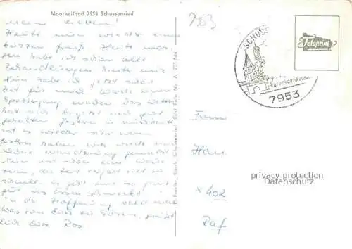 AK / Ansichtskarte Bad Schussenried Parksanatorium Kurheim Moorbad Zeller See Toerle