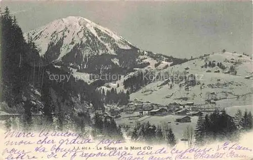 AK / Ansichtskarte Le Sepey Aigle VD et le Mont d'Or