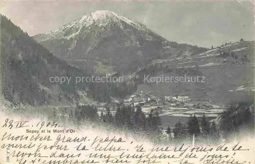 AK / Ansichtskarte Sepey Le Sepey Aigle VD et le Mont d'Or
