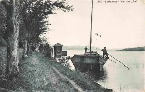 AK / Ansichtskarte Zuerichsee ZH Bei der Au