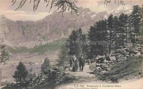 AK / Ansichtskarte Loueche-les-Bains Leukerbad VS Promenade
