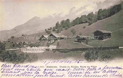 AK / Ansichtskarte Diablerets  Les Diablerets VD Chalet du Rocher Route du Pillon