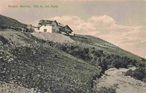 AK / Ansichtskarte Grosser Belchen 1424m Grand-Ballon Guebwiller 68 Haut-Rhin mit Hotel