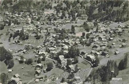 AK / Ansichtskarte Wengen  BE Fliegeraufnahme