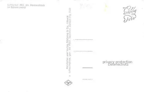 AK / Ansichtskarte Zell Harmersbach BW Fliegeraufnahme