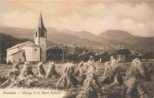 AK / Ansichtskarte Montana Crans-Montana VS Village et le Mont Bonvin