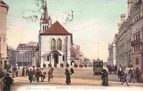 AK / Ansichtskarte LAUSANNE VD Place et Eglise St Francois