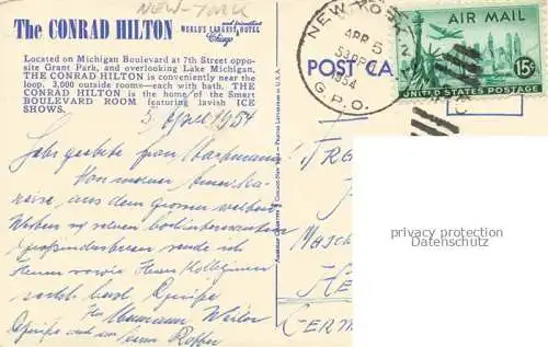 AK / Ansichtskarte NEW YORK City USA The Conrad Hilton