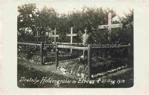 AK / Ansichtskarte Etreux Vervins 02 Aisne Deutsche Heldengraeber Friedhof