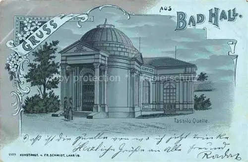 AK / Ansichtskarte Bad Hall Solbad Hall Oberoesterreich AT Tassilo Quelle Kuenstlerkarte