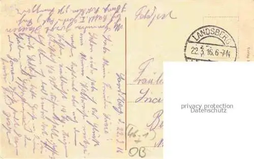 AK / Ansichtskarte Cuestrin-Neustadt Kuestrin Ostbrandenburg Kostrzyn PL Kaserne des Infanterie-Regiments No. 48 Feldpost